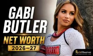 Gabi Butler net worth 2026 smiling during a photoshoot for her 2026 net worth and biography profile.