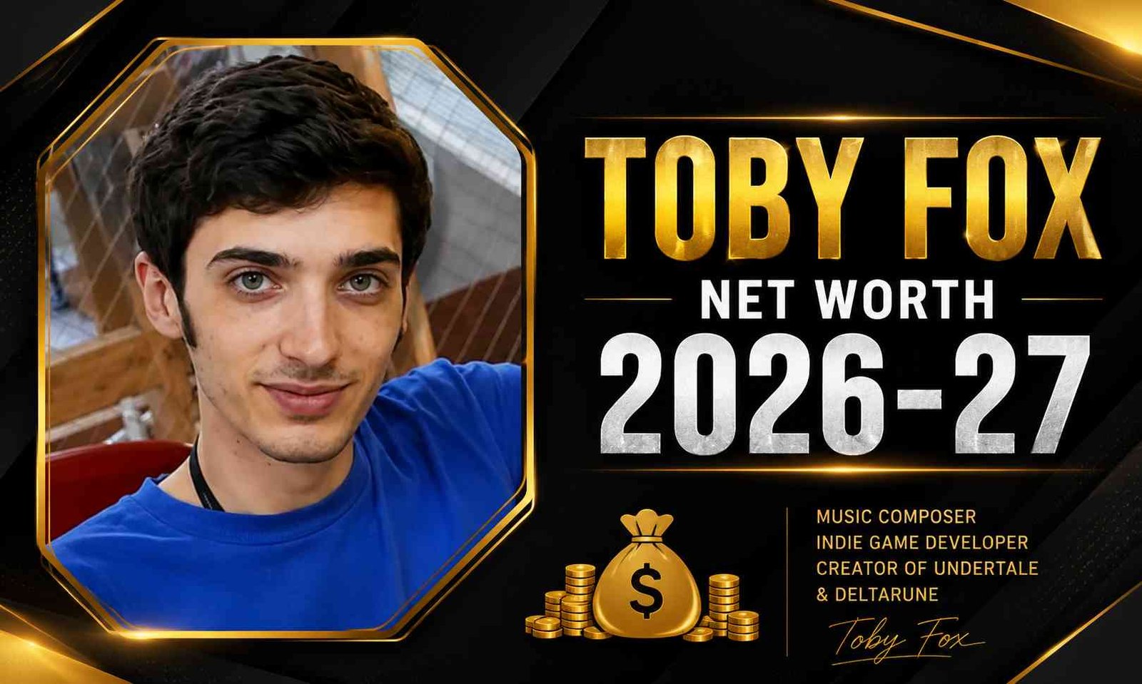 Toby Fox Net Worth 2026-27 featured image showing the creator of Undertale and Deltarune