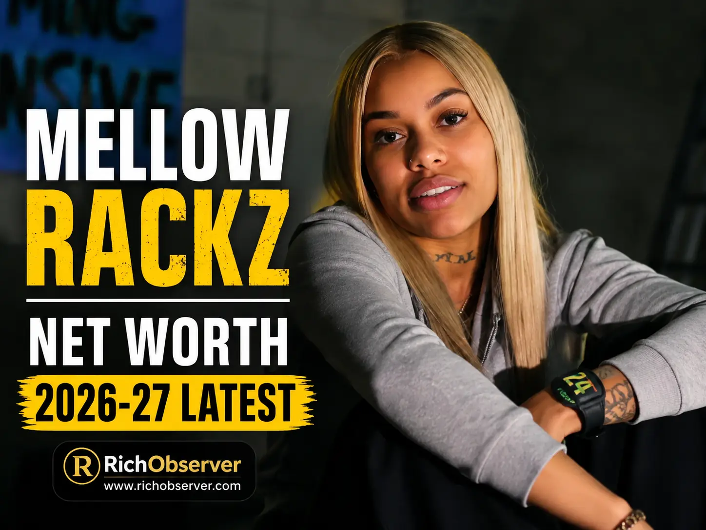 Mellow Rackz Net Worth 2026 featured image of American rapper and social media personality Mellow Rackz
