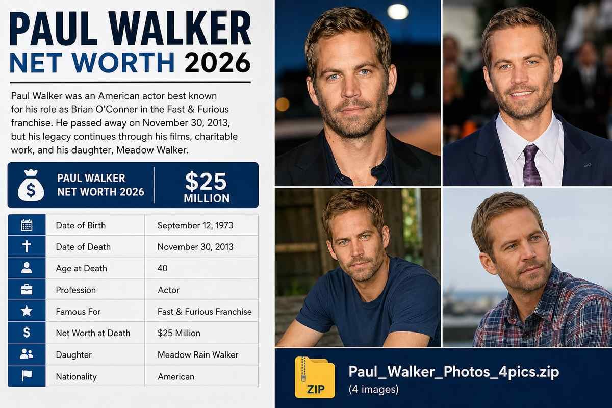 Paul Walker net worth 2026