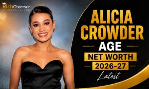 Alicia Crowder age and net worth 2026–27 featured image with RichObserver branding